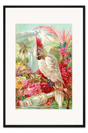 Gerahmter Kunstdruck Cocktail &amp; Kakadu