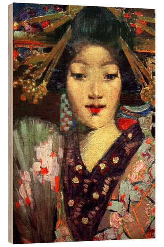 Tableau en bois Geisha