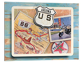 Tableau en plexi-alu American West Roadside