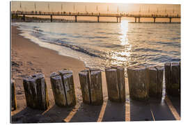 Gallery print Sundwon at Baltic beach (Germany)