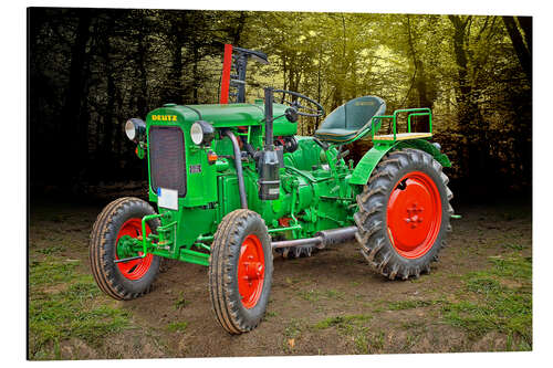 Aluminium print Deutz Tractor Oldtimer II