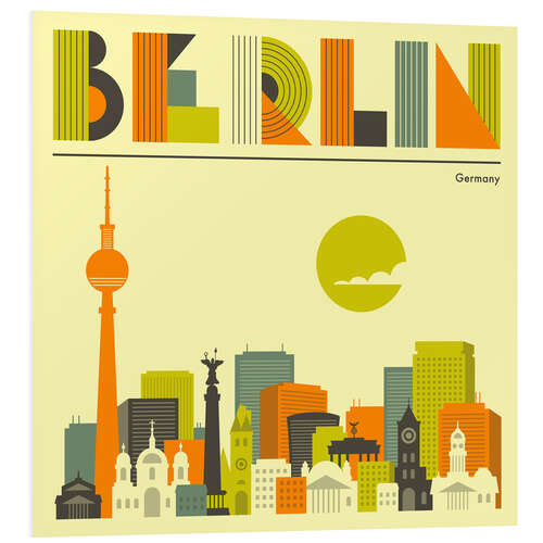 Tableau en PVC Skyline de Berlin