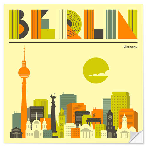 Wall sticker Skyline of Berlin