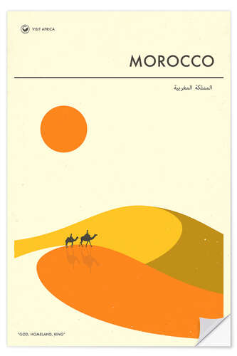 Selvklebende plakat Morocco