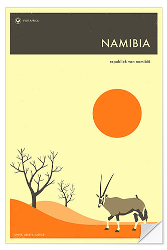 Selvklebende plakat Namibia