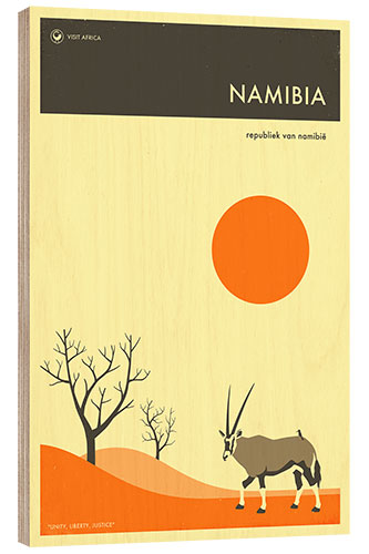 Wood print Namibia