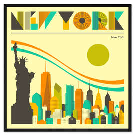 Gerahmter Kunstdruck New York Skyline