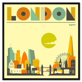 Gerahmter Kunstdruck London Skyline