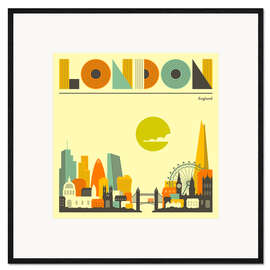 Impresión de arte enmarcada Skyline de Londres