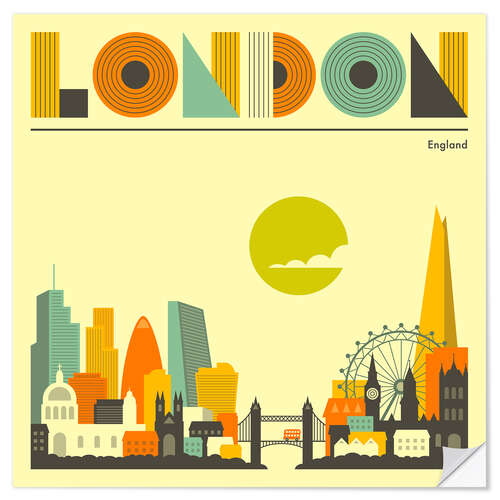 Wall sticker London skyline