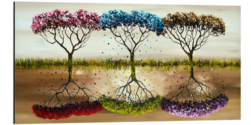 Tableau en aluminium Colourful Seasons V