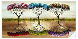 Vinilo para la pared Colourful Seasons V