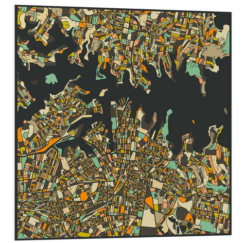 Stampa su PVC Sydney Map