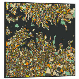 Magnettafel Sydney Karte