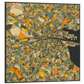 Magnettafel Dublin Karte II