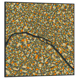 Magnettafel Paris Karte