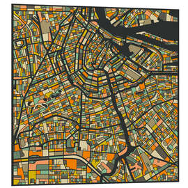 PVC print Amsterdam Map