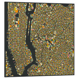 Magnettafel New York Karte