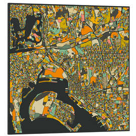 Magnettafel San Diego Karte