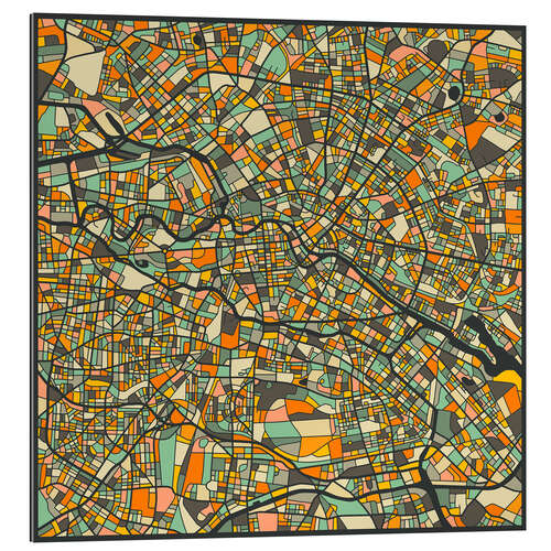 Gallery print Berlin City Map II