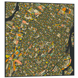 PVC print Montreal Map