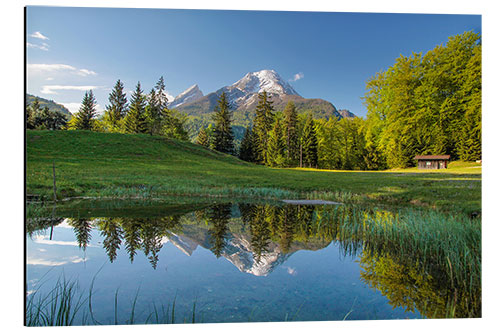 Aluminium print Watzmann mountain in Upper Bavaria (Germany)