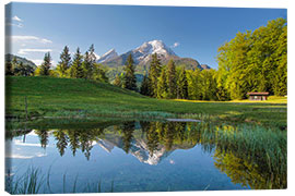 Canvas print Watzmann mountain in Upper Bavaria (Germany)