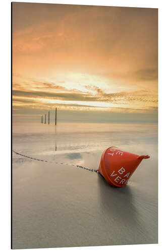 Aluminiumsbilde Baden verboten Nordseeurlaub