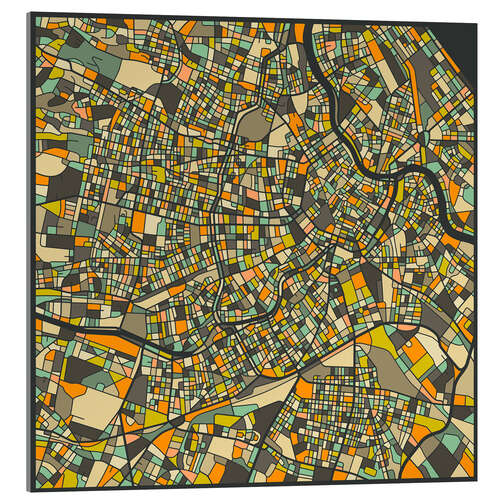 Acrylglas print Vienna Map II