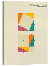 Canvas print Pythagorean theorem - Jazzberry Blue