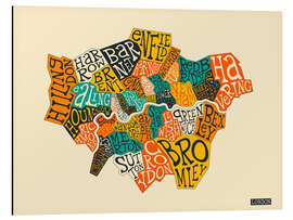 Magnettafel London Boroughs