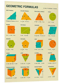 Foam board print Geometric formulas