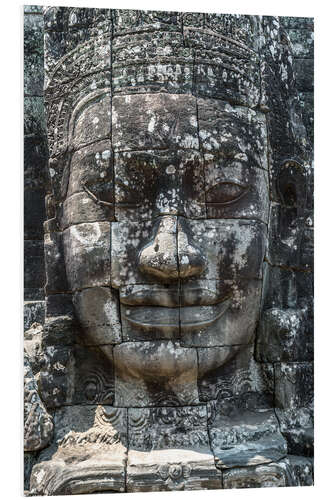 Foam board print Buddha face, Angkor Wat