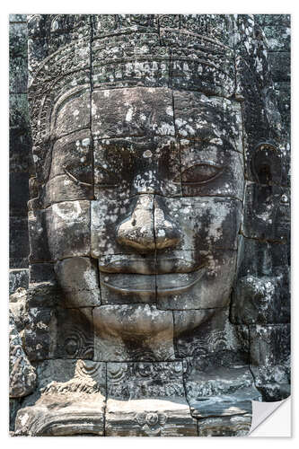 Vinilo para la pared Buddha face, Angkor Wat