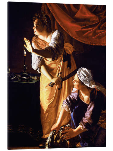 Acrylic print Judith and Her Maidservant