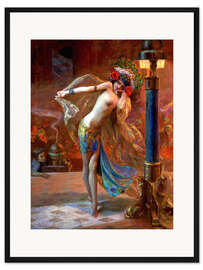 Gerahmter Kunstdruck Tanz der sieben Schleier