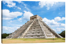 Leinwandbild El Castillo Pyramide Chichen Itza Maya-Ruinen, Mexiko