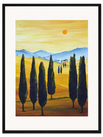 Gerahmter Kunstdruck Sehnsucht nach der Toskana
