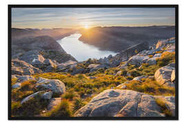 Gerahmter Kunstdruck Lysefjord