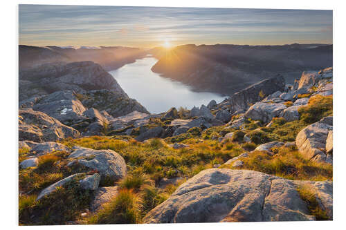 Foam board print Lysefjord