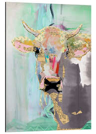 Aluminium print Cow collage - GreenNest