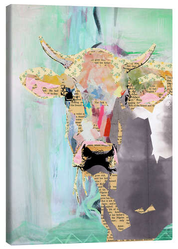 Canvas print Cow collage