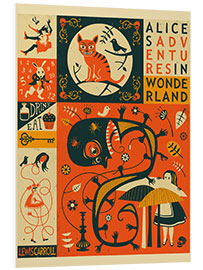 Foam board print Alice in Wonderland