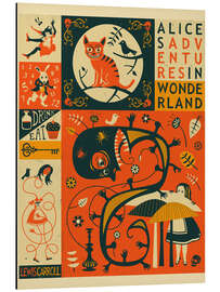Magnettafel Alice im Wunderland (Englisch)