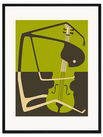 Gerahmter Kunstdruck Blues' Cello