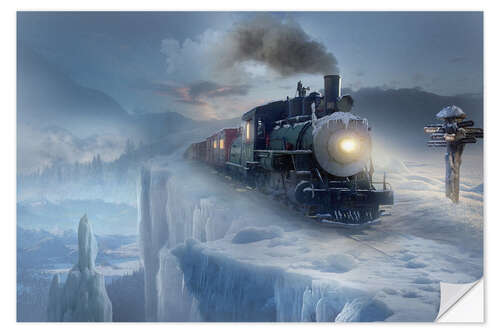 Muursticker Polar express