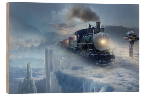 Obraz na drewnie Polar express