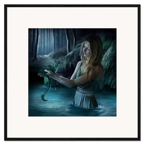 Framed art print Baby dragon
