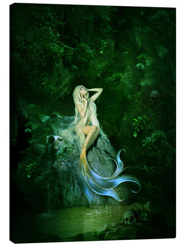 Canvas print Mermaid's cave