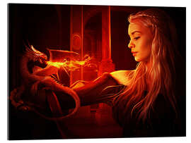 Acrylglas print Mother of dragons